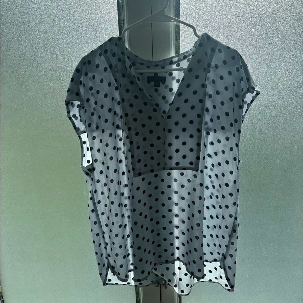 J. Crew Sheer Boxy Blouse-16T